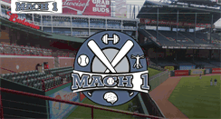 Desktop Screenshot of mach1baseball.com